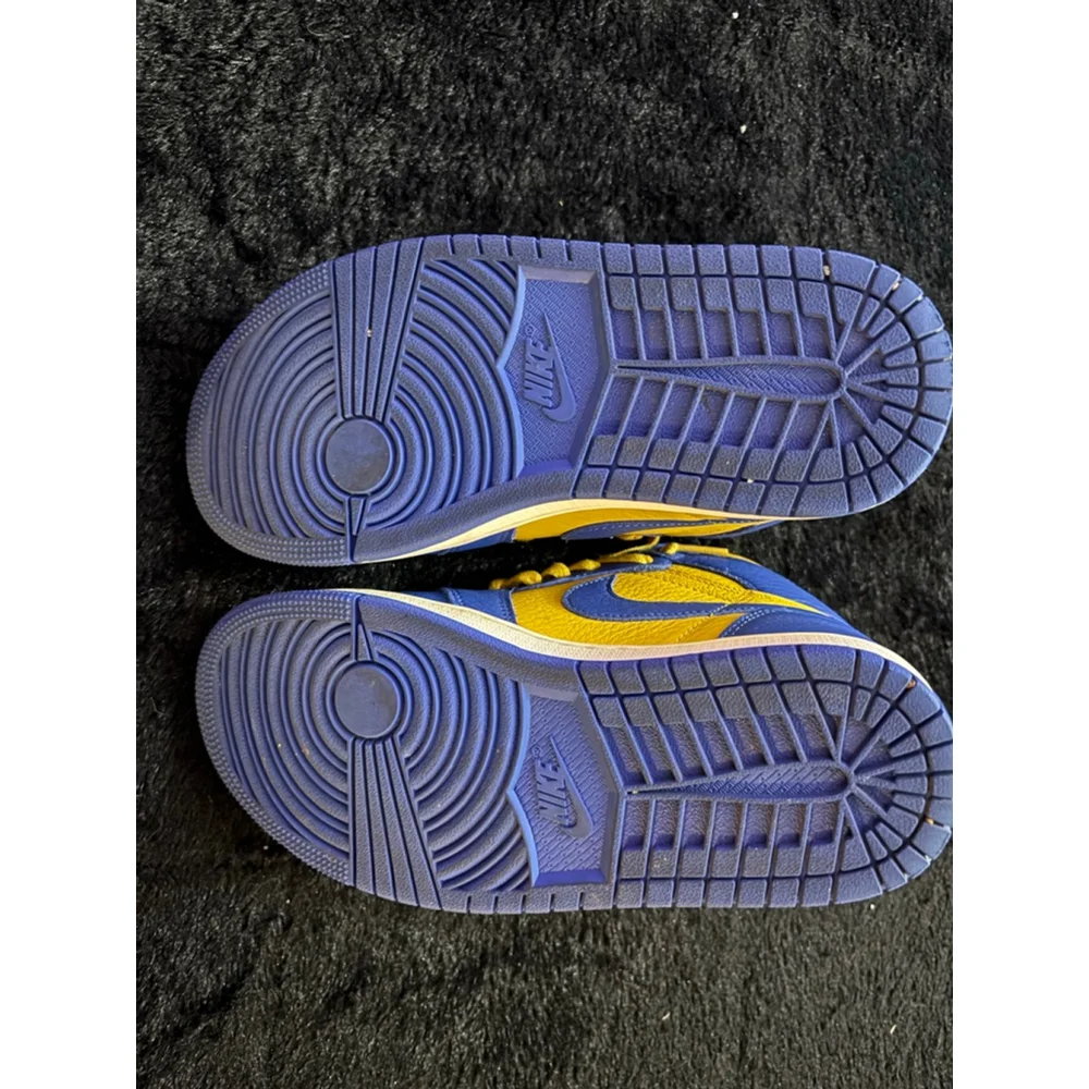 Nike Kids High-Top Sneakers - Yellow & Blue